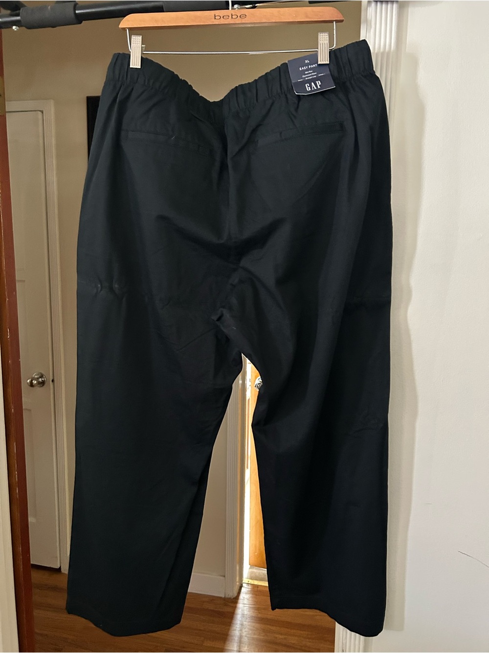 NWT GAP Women’s Black Mid Rise Twill Easy Pant Drawstring Waistband - Picture 5 of 12